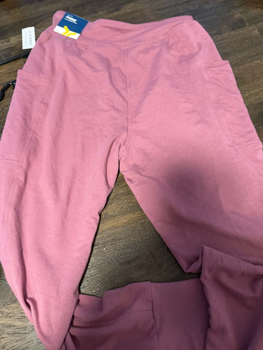 Old Navy Live-In French Terry Joggers with Pockets, Pink, Size S